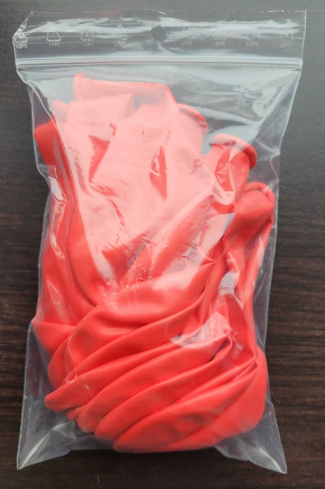 Set 25 baloane latex rosu coral / corai 30 cm [4]