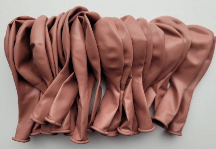Set 25 baloane latex roz antic 30 cm [5]