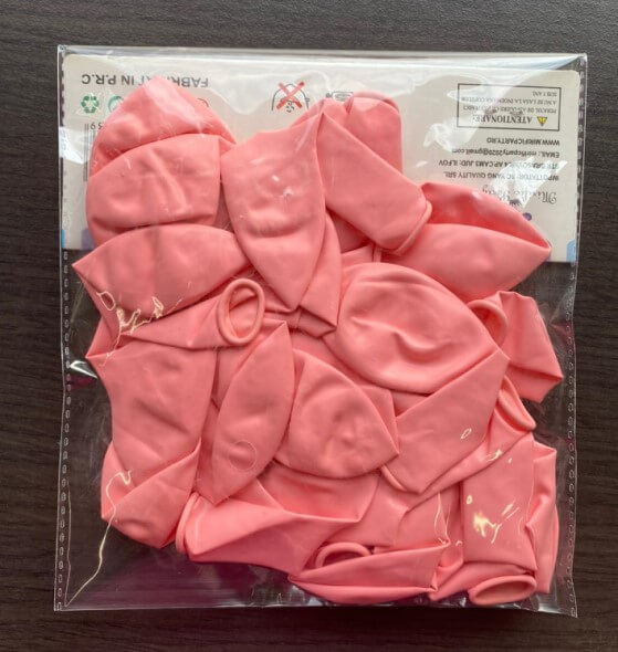 Set 25 baloane latex roz deschis 25 cm [4]