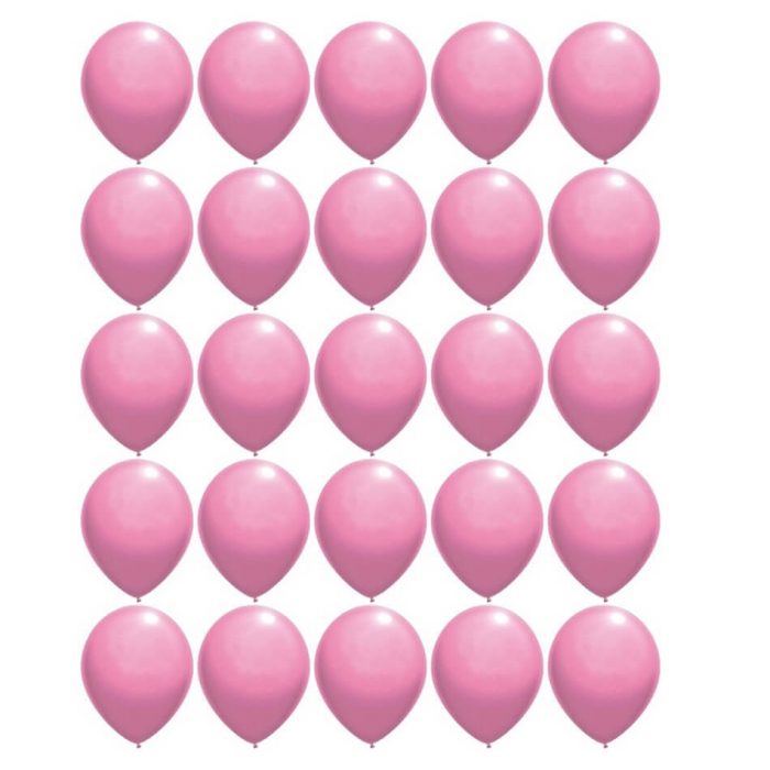 Set 25 Baloane latex roz deschis 30cm [2]