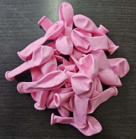 Set 25 baloane latex roz deschis cald 13 cm [3]