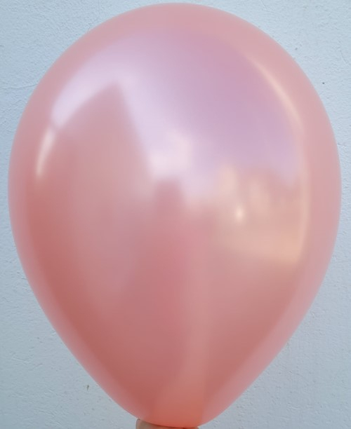 Set 25 baloane latex roz / rose gold metalizat, sidef 28cm [4]