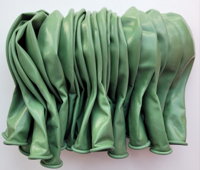Set 25 baloane latex verde rozmarin 30 cm [5]