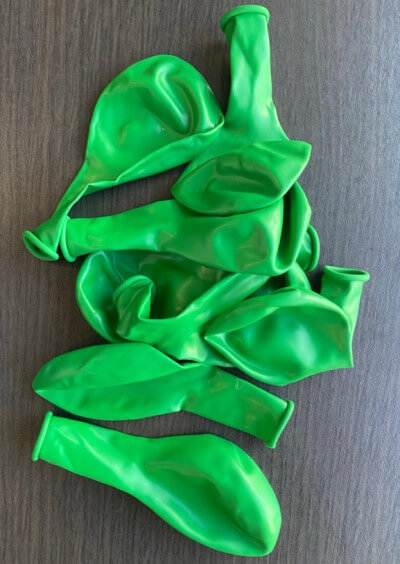 Set 25 Baloane latex verde 30cm [4]