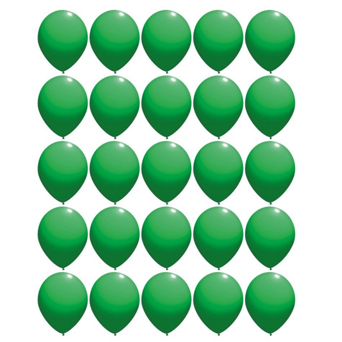 Set 25 Baloane latex verde 30cm [5]