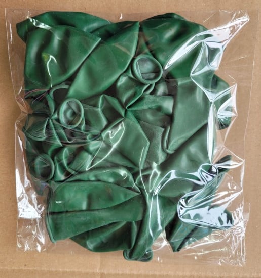 Set 25 baloane latex verde frunza 30 cm [5]