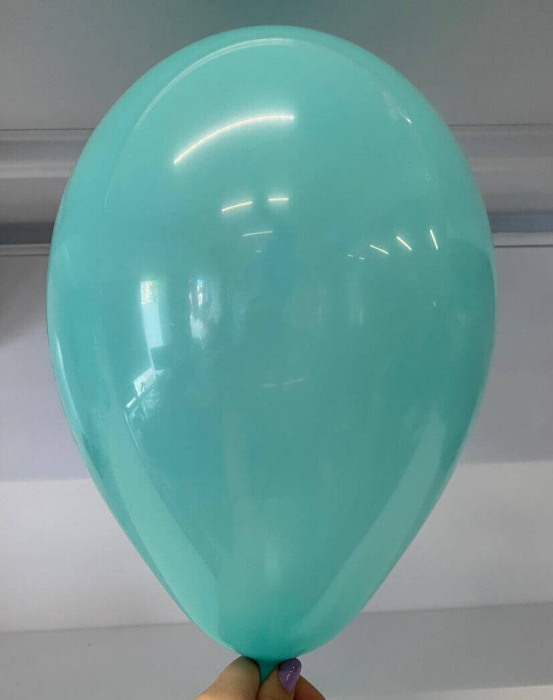 Set 25 baloane latex verde menta 27cm [2]