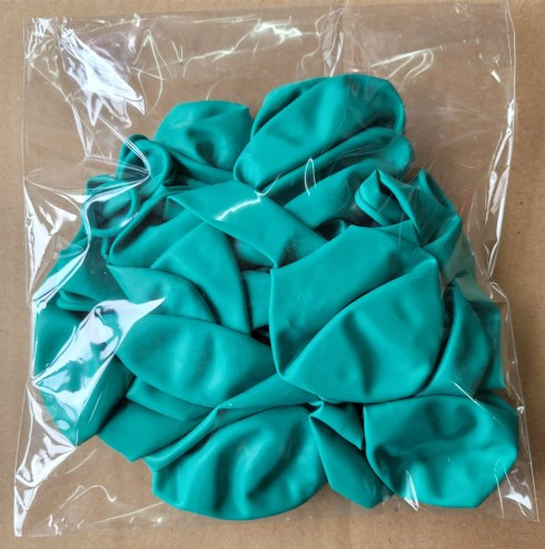 Set 25 baloane latex verde padure / forest green 30 cm [5]