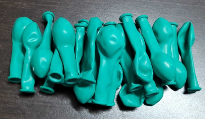 Set 25 baloane latex verde padure / green forest 13 cm [3]