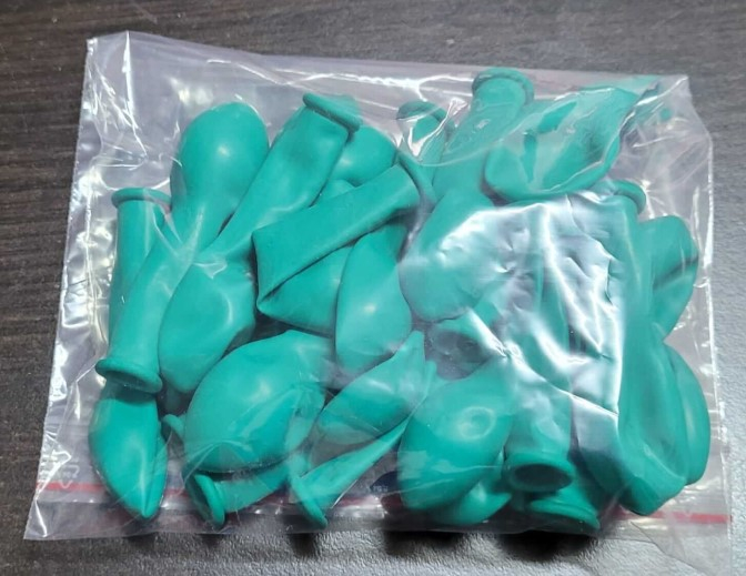 Set 25 baloane latex verde padure / green forest 13 cm [4]