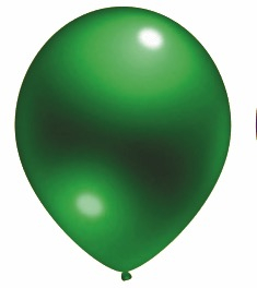 Set 25 baloane latex verde transparent clear 30 cm