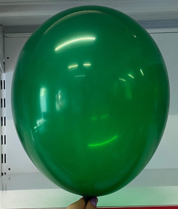 Set 25 baloane latex verde transparent / clear 30 cm [2]