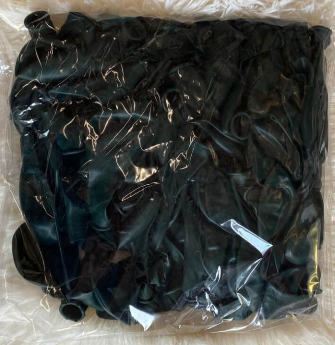 Set 25 baloane latex verde transparent / clear 30 cm [3]