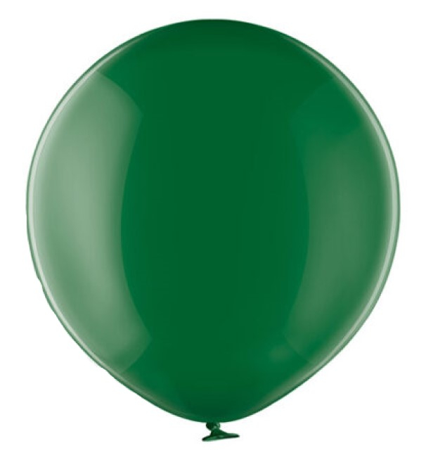 Set 25 baloane latex verde transparent premium 30 cm