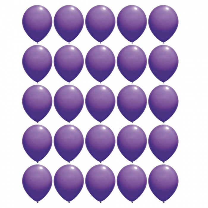 Set 25 baloane latex violet 30cm [6]