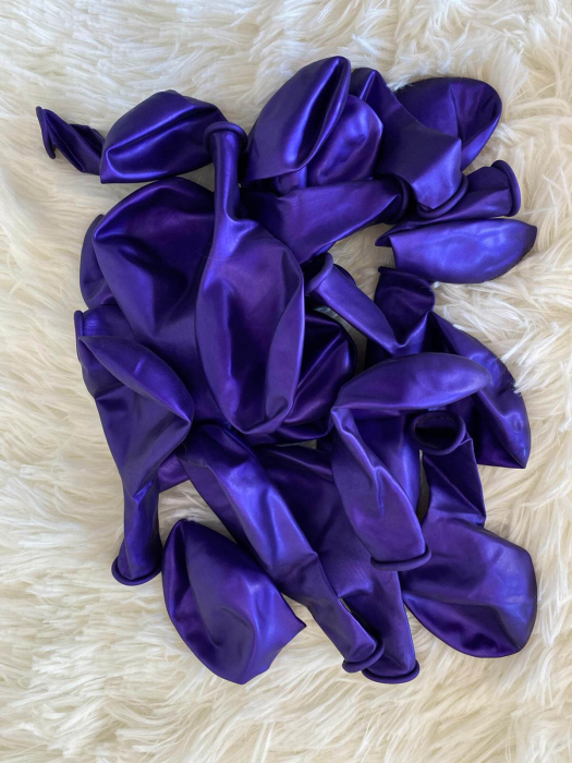 Set 25 baloane latex violet metalizat / sidef 28cm [4]