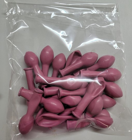 Set 25 baloane latex wild rose / roz salbatic 13 cm [5]