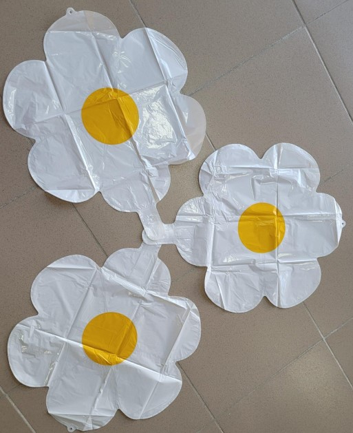 Set 3 baloane folie floare margareta 50 x 40 cm [2]