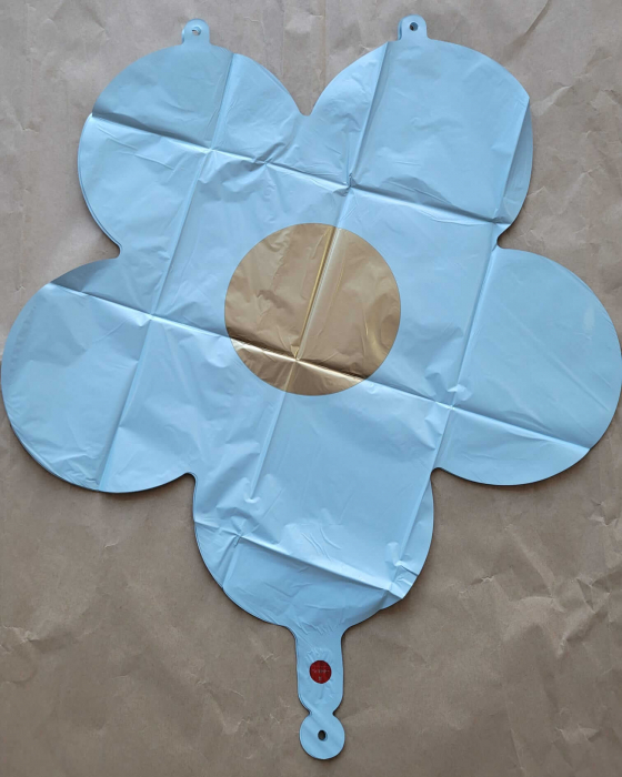 Set 3 baloane folie margareta albastru 45 cm [3]