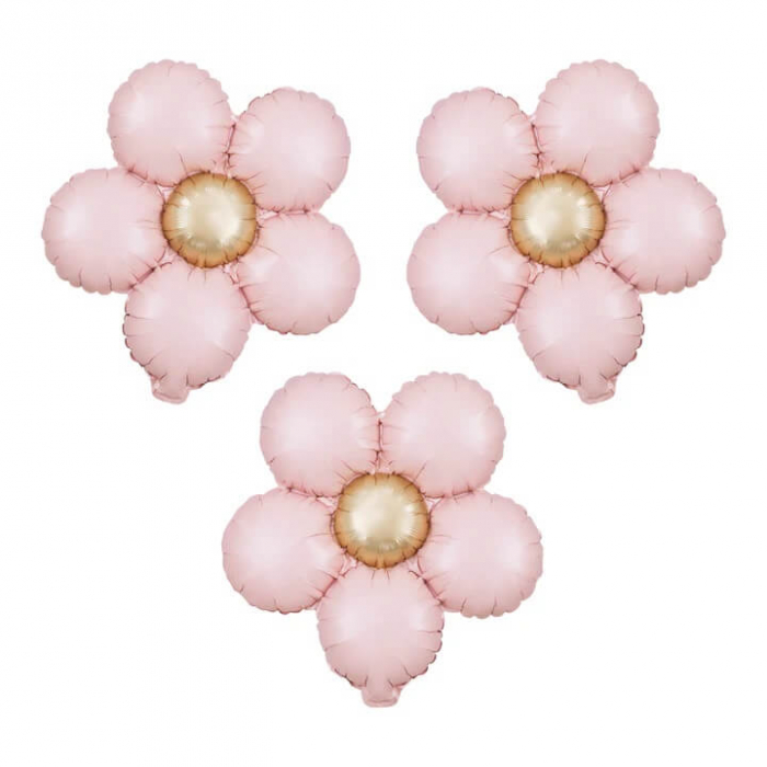 Set 3 baloane folie margareta roz 45 cm [2]