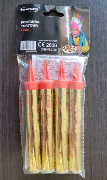 Set 4 artificii tort 12 cm [4]