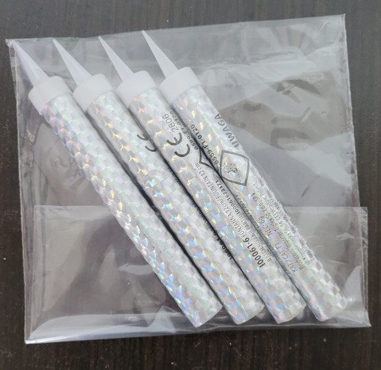 Set 4 artificii tort argintii 12 cm [4]