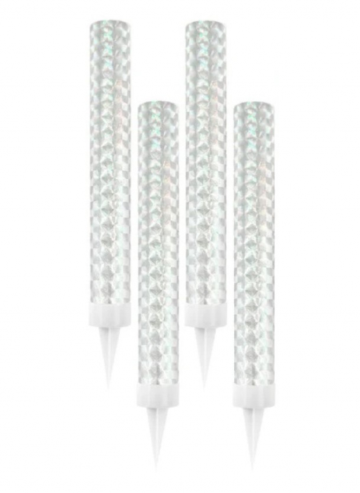 Set 4 artificii tort argintii 12 cm [1]