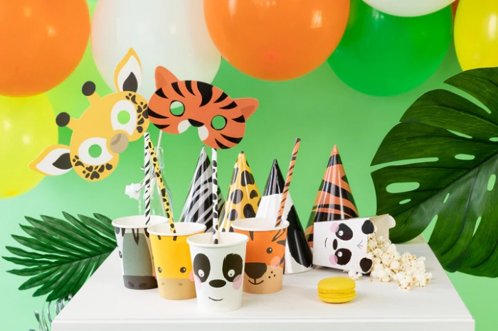 Set 4 coifuri zoo animalute 16 cm [4]