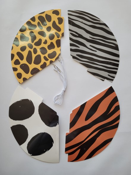 Set 4 coifuri zoo animalute 16 cm [2]