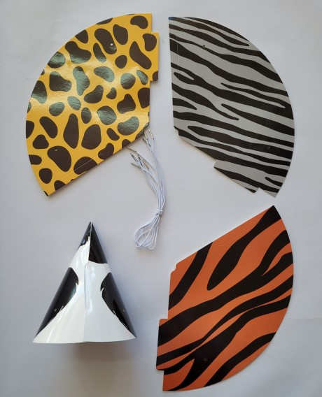 Set 4 coifuri zoo animalute 16 cm [3]