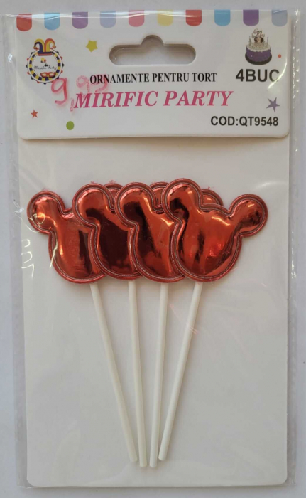 Set 4 buc. topper rosu, soricel [3]
