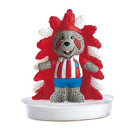 Set 6 jucatori fotbal cu mascota si stema din rasina 5 cm [2]