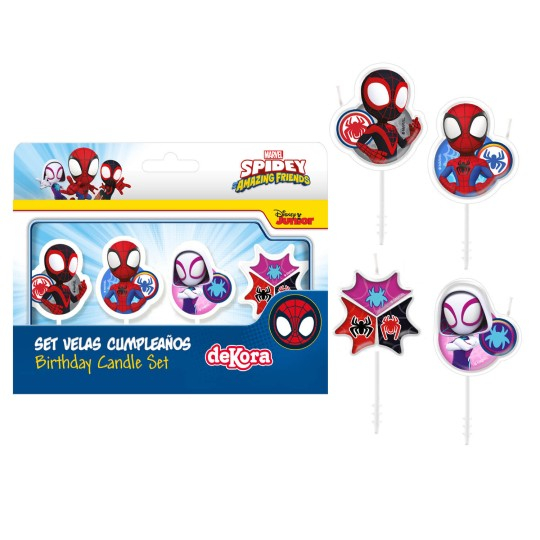 Set 4 lumanari tort Spidey 4.5 cm [7]