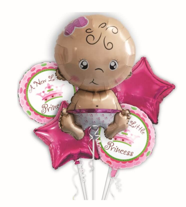 Set 5 baloane Bebelus Fata heliu [2]