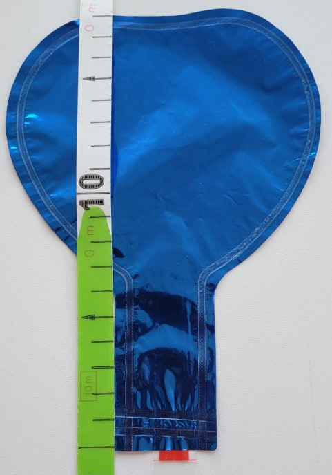 Set 5 baloane folie inimioare albastru 10 cm [3]
