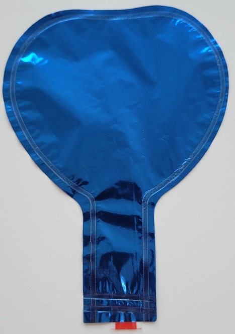 Set 5 baloane folie inimioare albastru 10 cm [2]