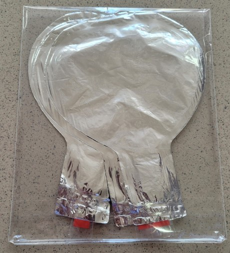 Set 5 baloane folie inimioare argintiu 10 cm [5]