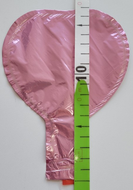 Set 5 baloane folie inimioare roz deschis 10 cm [3]
