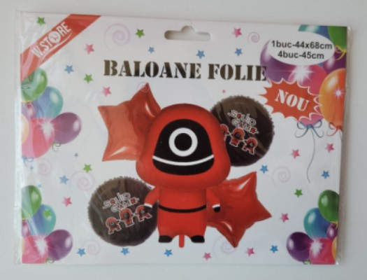 Set 5 baloane folie Squid Game [8]