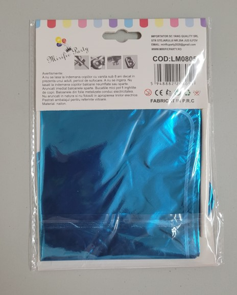 Set 5 baloane folie stea albastra 25 cm [4]