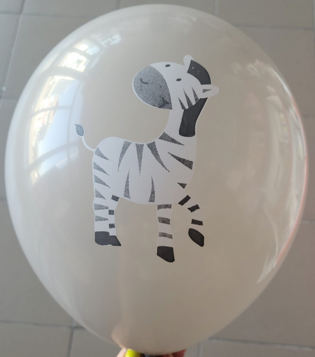 Set 5 baloane latex animalute zoo 30 cm [4]