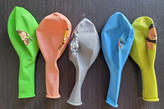 Set 5 baloane latex animalute zoo 30 cm [7]
