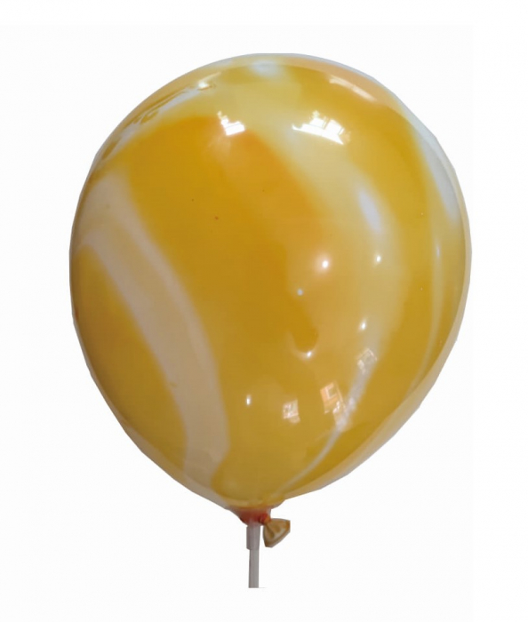 Set 5 baloane latex galben degrade 35 cm [5]