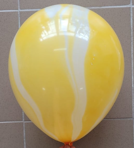 Set 5 baloane latex galben degrade 35 cm [3]