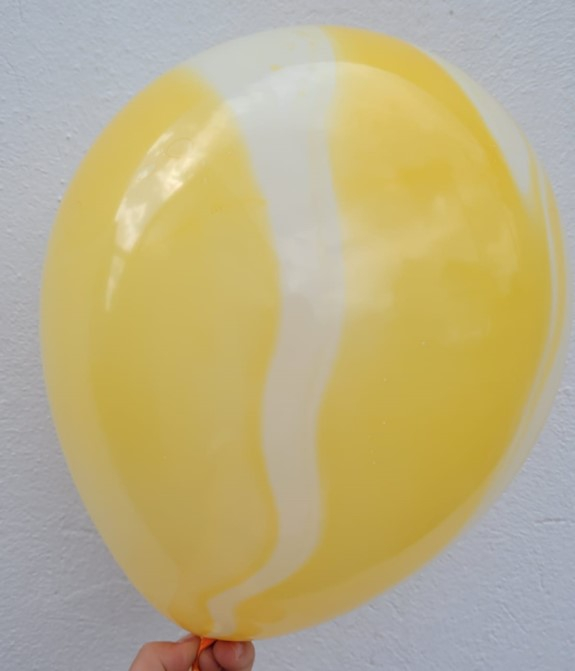 Set 5 baloane latex galben degrade 35 cm [4]