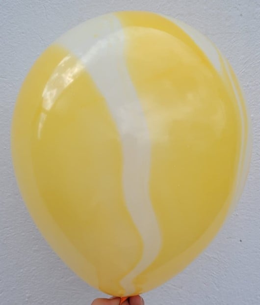 Set 5 baloane latex galben degrade 35 cm [6]