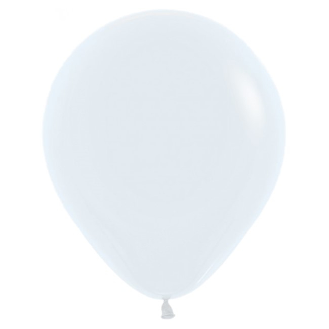 Set 5 baloane latex jumbo alb 35 cm [1]