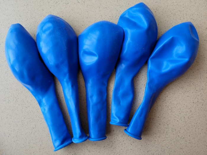 Set 5 baloane latex jumbo albastru 35 cm [5]