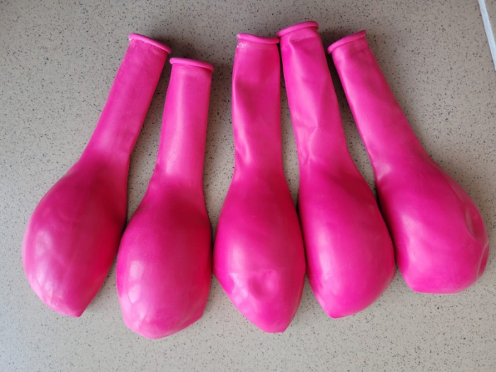 Set 5 baloane latex jumbo roz 35 cm [4]