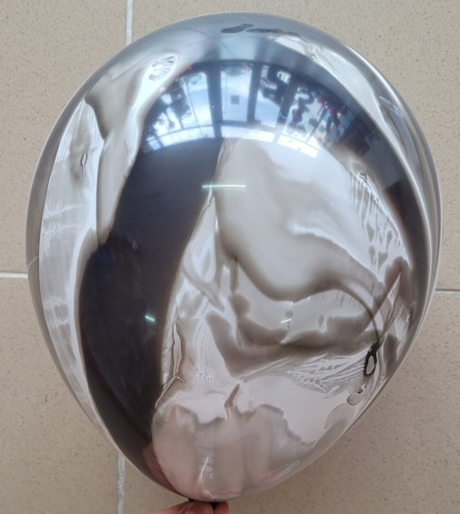 Set 5 baloane latex negru degrade 35 cm [4]